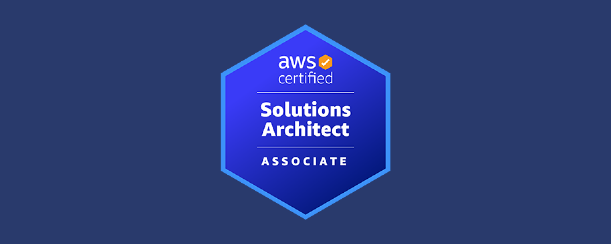 Credly badge for AWS Certified Solutions Architect.